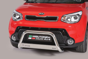 Pushbar | geschikt voor Kia | Soul 14- 5d hat. | RVS rvs zilver Medium Bar CE-keur