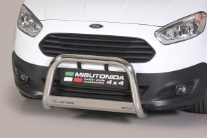 Pushbar | Ford | Transit Courier 14-18 4d bes. | RVS rvs zilver Medium Bar CE-keur