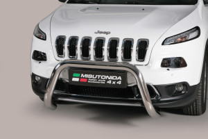 Pushbar | geschikt voor Jeep | Cherokee 14- 5d suv. | RVS rvs zilver Super Bar CE-keur