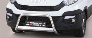 Pushbar Misutonida geschikt voor Iveco Daily 14- 4d bus | Roestvrij staal | Glanzend | RVS