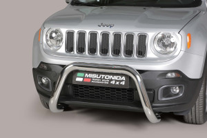 Pushbar | geschikt voor Jeep | Renegade 14-19 5d suv. | RVS rvs zilver Super Bar CE-keur