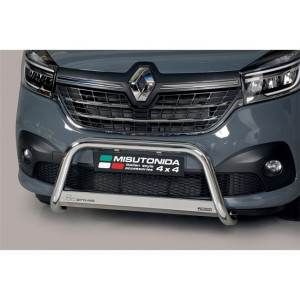 Pushbar | Renault | Trafic 14-19 4d bes. / Trafic 19- 4d bes. | L1 / L2 | rvs zilver Medium Bar RVS CE-keur