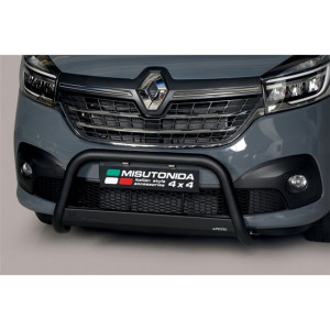Pushbar | Renault | Trafic 14-19 4d bes. / Trafic 19- 4d bes. | L1 / L2 | zwart Medium Bar RVS CE-keur