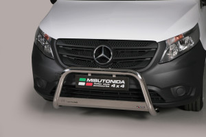 Pushbar | geschikt voor Mercedes-Benz | Viano Combi 15- 5d bus. / Vito Tourer 14- 4d bus. | rvs zilver Medium Bar RVS CE-keur