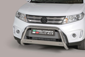 Pushbar | geschikt voor Suzuki | Vitara 15-18 5d suv. | rvs zilver Medium Bar RVS CE-keur