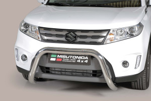 Pushbar | geschikt voor Suzuki | Vitara 15-18 5d suv. | rvs zilver Super Bar RVS CE-keur