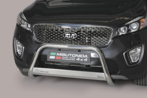 Pushbar | geschikt voor Kia | Sorento 15- 5d suv. | RVS rvs zilver Medium Bar CE-keur
