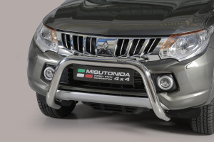 Pushbar | Mitsubishi | L200 15- 2d pic. / L200 15- 4d pic. | D.C. / C.C. | rvs zilver Super Bar RVS CE-keur