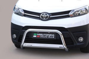 Pushbar | geschikt voor Toyota | Proace 16- 2d bes. | rvs zilver Medium Bar RVS CE-keur
