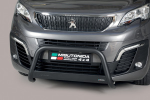 Pushbar | geschikt voor Peugeot | Expert 16- 4d bes. / Traveller 16- 4d bes. | zwart Medium Bar RVS CE-keur