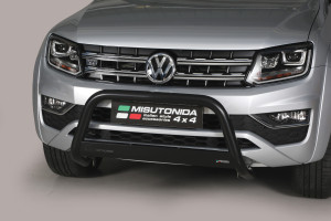 Pushbar | geschikt voor Volkswagen | Amarok Dubbele Cabine 11-16 4d pic. / Amarok Dubbele Cabine 16- 4d pic. | Highline / V6 | zwart Medium Bar RVS CE-keur