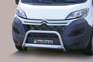 Pushbar Misutonida geschikt voor Citroen Jumper Combi 14-21 4d bus | Roestvrij staal | Glanzend | RVS