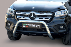Pushbar | geschikt voor Mercedes-Benz | X-klasse 18- 4d pic. | RVS rvs zilver Super Bar CE-keur