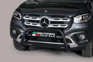 Pushbar | geschikt voor Mercedes-Benz | X-klasse 18- 4d pic. | RVS zwart Medium Bar CE-keur