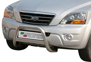 Pushbar | geschikt voor Kia | Sorento 06-09 5d suv. | RVS rvs zilver Medium Bar