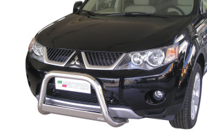 Pushbar | geschikt voor Mitsubishi | Outlander 07-10 5d suv. | rvs zilver Medium Bar RVS CE-keur