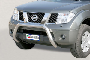 Pushbar | geschikt voor Nissan | Pathfinder 05-10 5d suv. | rvs zilver Super Bar RVS