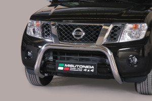 Pushbar | geschikt voor Nissan | Pathfinder 10-14 5d suv. | rvs zilver Super Bar RVS CE-keur