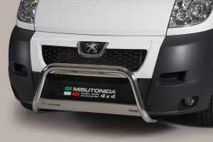 Pushbar | geschikt voor Peugeot | Boxer Combi 13-14 4d bus. | SWB / MWB | rvs zilver Medium Bar RVS CE-keur