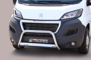 Pushbar | geschikt voor Peugeot | Boxer Combi 14- 4d bus. | rvs zilver Medium Bar RVS CE-keur