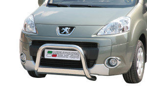 Pushbar | geschikt voor Peugeot | Partner Tepee 08-12 5d mpv. / Partner Tepee 12-15 5d mpv. | rvs zilver Medium Bar RVS CE-keur