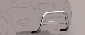 Pushbar | geschikt voor Suzuki | Ignis 01-03 5d hat. / Ignis 01-06 3d hat. / Ignis 03-06 5d hat. | zwart Small Bar RVS