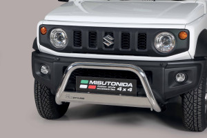 Pushbar | geschikt voor Suzuki | Jimny 18- 3d suv. | rvs zilver Medium Bar RVS CE-keur
