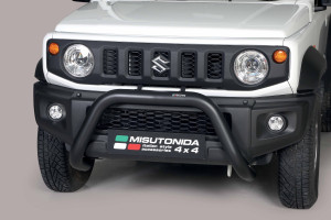 Pushbar | geschikt voor Suzuki | Jimny 18- 3d suv. | zwart Super Bar RVS CE-keur