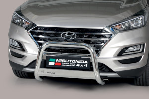 Pushbar | geschikt voor Hyundai | Tucson 18- 5d suv. | rvs zilver Medium Bar RVS CE-keur