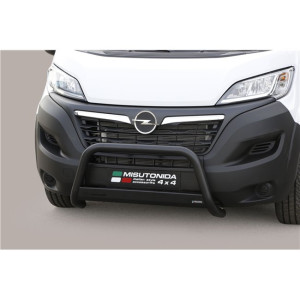 Pushbar | Opel | Movano 21- 4d bus | RVS Medium Bar zwart CE-keur