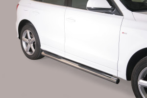 Side Bars | geschikt voor Audi | Q5 08-12 5d suv. / Q5 12-17 5d suv. | RVS rvs zilver Grand Pedana
