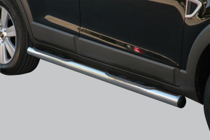 Side Bars | geschikt voor Chevrolet | Captiva 06-11 5d suv. | RVS rvs zilver Grand Pedana