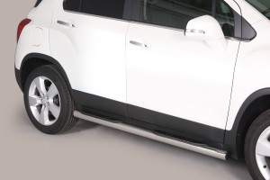 Side Bars | geschikt voor Chevrolet | Trax 13-14 5d sta. | RVS rvs zilver Grand Pedana
