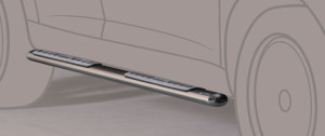 Side Bars Misutonida geschikt voor Citroen C-Crosser 07-12 5d suv | Roestvrij staal | Glanzend | RVS