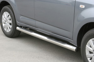Side Bars | geschikt voor Daihatsu | Terios 06-10 5d suv. | CX / SX versie | rvs zilver Grand Pedana RVS