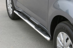 Side Bars | geschikt voor Daihatsu | Terios 06-10 5d suv. | CX / SX versie | rvs zilver Oval Grand Pedana RVS