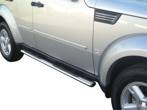 Side Bars | geschikt voor Dodge | Nitro 07-10 5d suv. | RVS rvs zilver Oval Grand Pedana