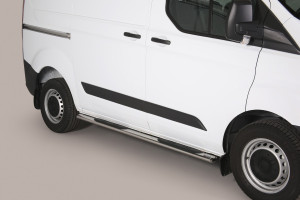 Side Bars | Ford | Transit Custom Kombi 12-18 4d bus. / Transit Custom Kombi 18- 4d bus. | RVS rvs zilver Oval Grand Pedana