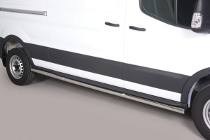 Side Bars | Ford | Transit Kombi 14- 4d bus. | RVS zwart Side Protection