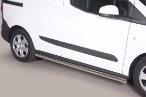 Side Bars | Ford | Transit Courier 14- 4d bes. | RVS rvs zilver Side Protection