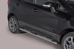 Side Bars | Ford | EcoSport 14- 5d suv. | RVS rvs zilver Design Side Protection
