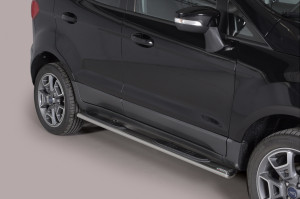 Side Bars | Ford | EcoSport 14- 5d suv. | RVS rvs zilver Oval Grand Pedana