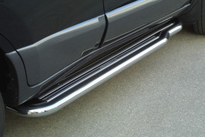 Side Bars | geschikt voor Hyundai | Santa Fe 00-04 5d suv. | RVS zwart Side Protection