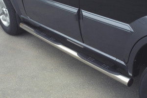 Side Bars | geschikt voor Hyundai | Terracan 01-04 5d suv. / Terracan 04-07 5d suv. | RVS rvs zilver Grand Pedana