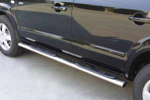 Side Bars | Hyundai | Tucson 04-10 5d suv. | RVS rvs zilver Oval Grand Pedana