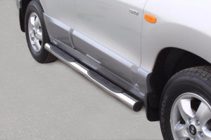 Side Bars | Hyundai | Santa Fe 04-07 5d suv. | RVS rvs zilver Grand Pedana