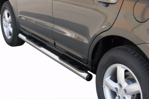 Side Bars | geschikt voor Hyundai | Santa Fe 06-10 5d suv. | RVS rvs zilver Grand Pedana