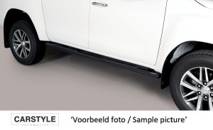 Side Bars | geschikt voor Jeep | Cherokee 14- 5d suv. | RVS zwart Oval Grand Pedana