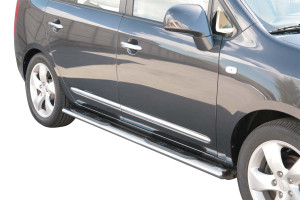 Side Bars | Kia | Carens 06-11 5d mpv. | RVS rvs zilver Oval Grand Pedana