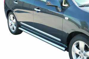 Side Bars | Kia | Carens 06-11 5d mpv. | RVS rvs zilver Side Protection